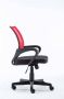 Clp Genius Bureaustoel Ergonomisch Voor volwassenen Met armleuningen Netbekleding rood - Thumbnail 1