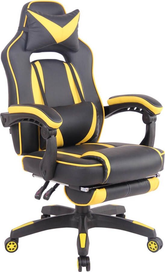 Clp Heat Bureaustoel Kunstleer zwart geel