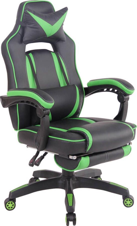 Clp Heat Bureaustoel Kunstleer zwart groen