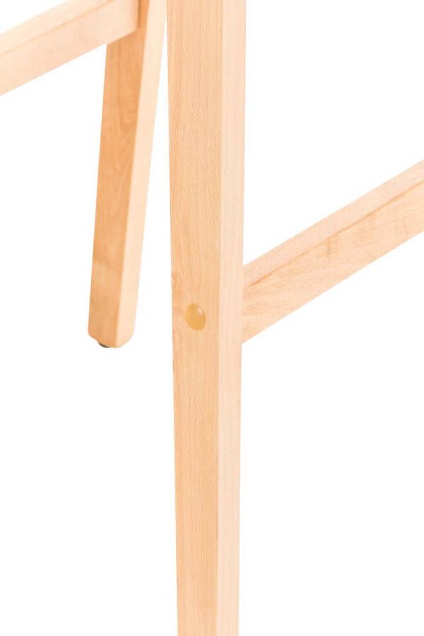 Clp Hoover Barkruk Hout frame Stof licht grijs