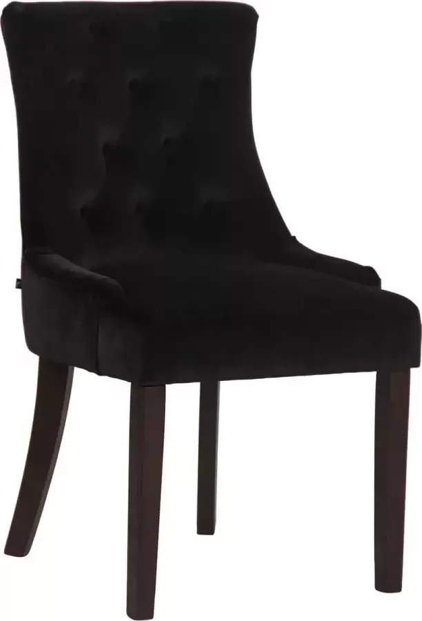 CLP Eetkamerstoel Inverness Donker Frame Fluweel