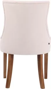 Clp Inverness Eetkamerstoel Fluweel creme antiek licht