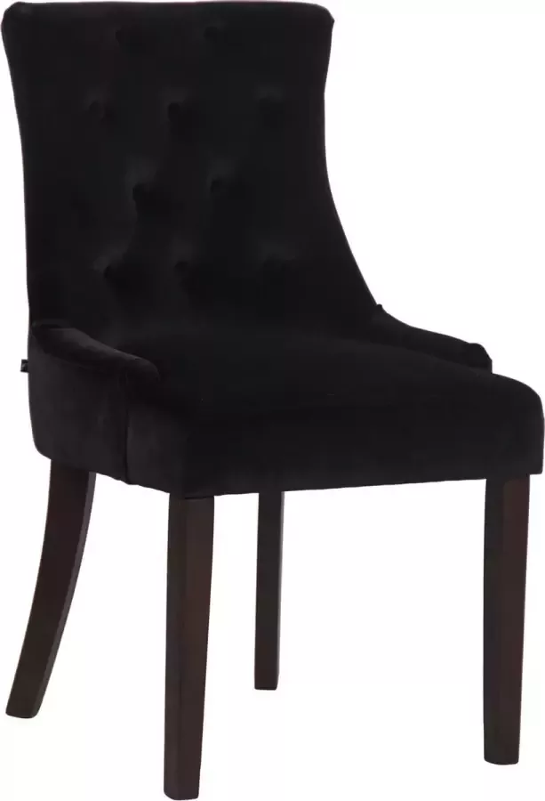 CLP Eetkamerstoel Inverness Donker Frame Fluweel