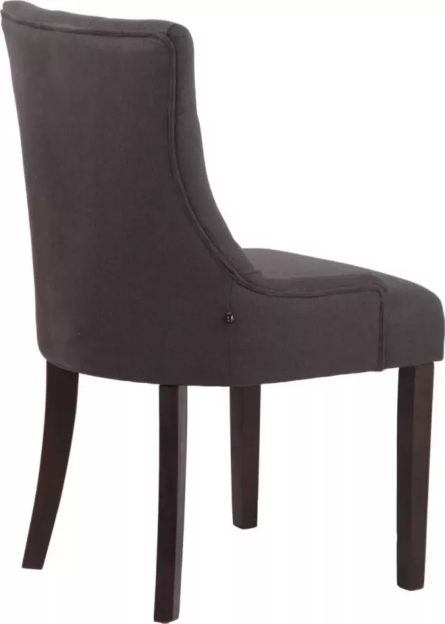 Clp Inverness Set van 4 eetkamerstoelen donkergrijs antiek