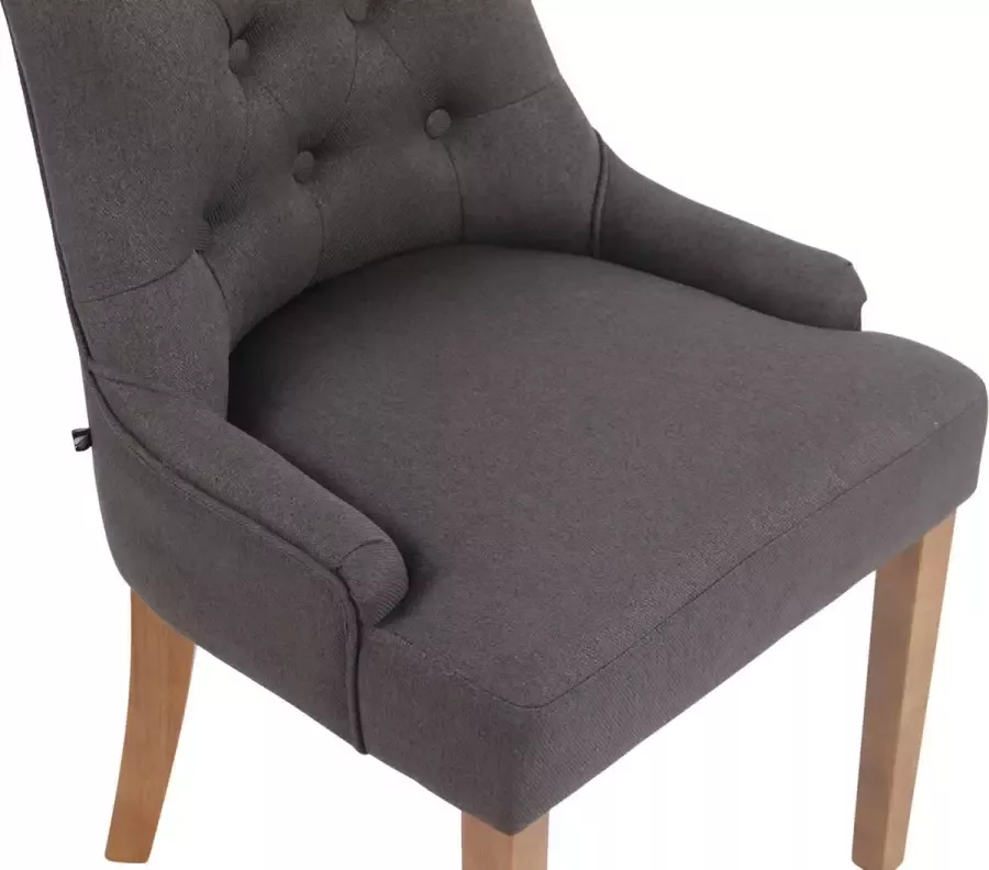 Clp Inverness Set van 4 eetkamerstoelen donkergrijs antiek licht