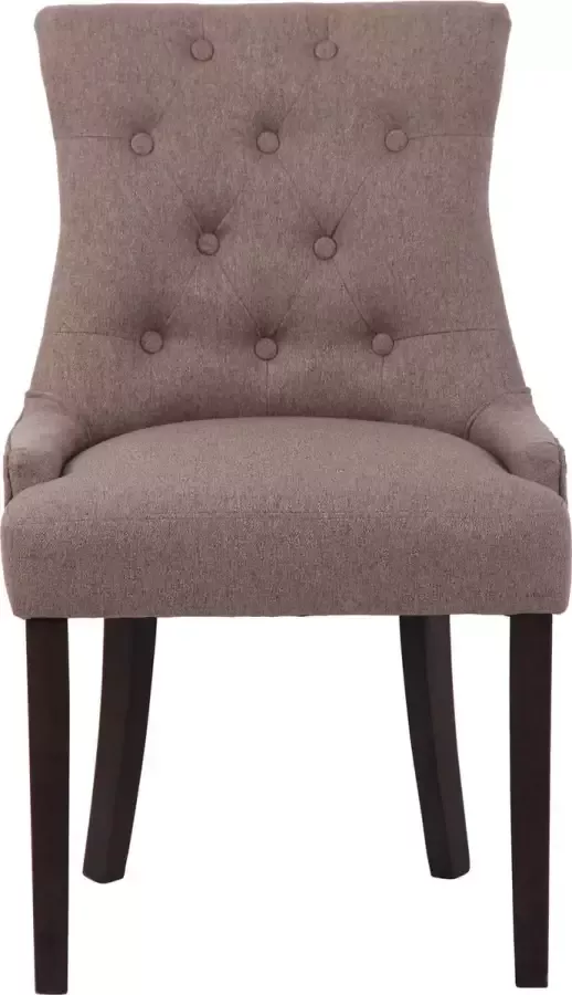 CLP Set van 4 eetkamerstoelen Inverness Donker Frame Stof