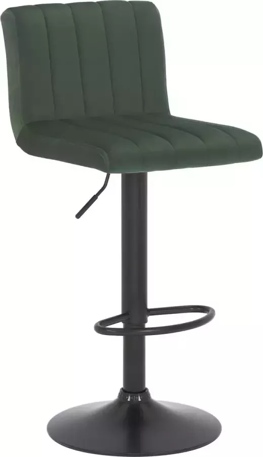 CLP Jamie Barkruk Met rugleuning Verstelbaar Fluweel groen zwart