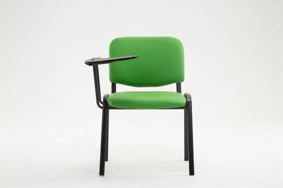 Clp Ken Bezoekersstoel Met klaptafel Kunstleer groen