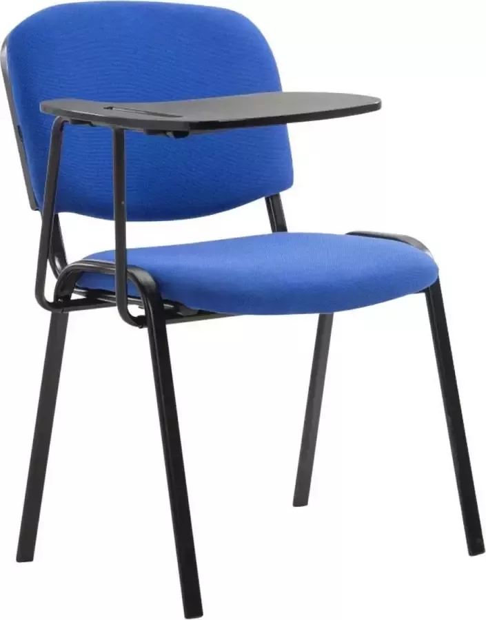 Clp Ken Bezoekersstoel Met klaptafel Stof blauw