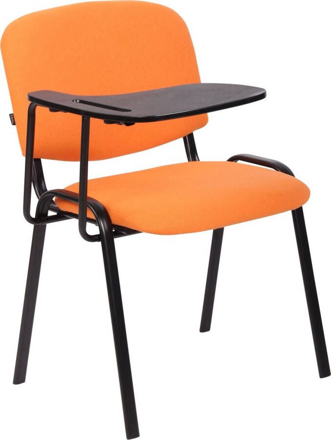 Clp Ken Bezoekersstoel Met klaptafel Stof oranje