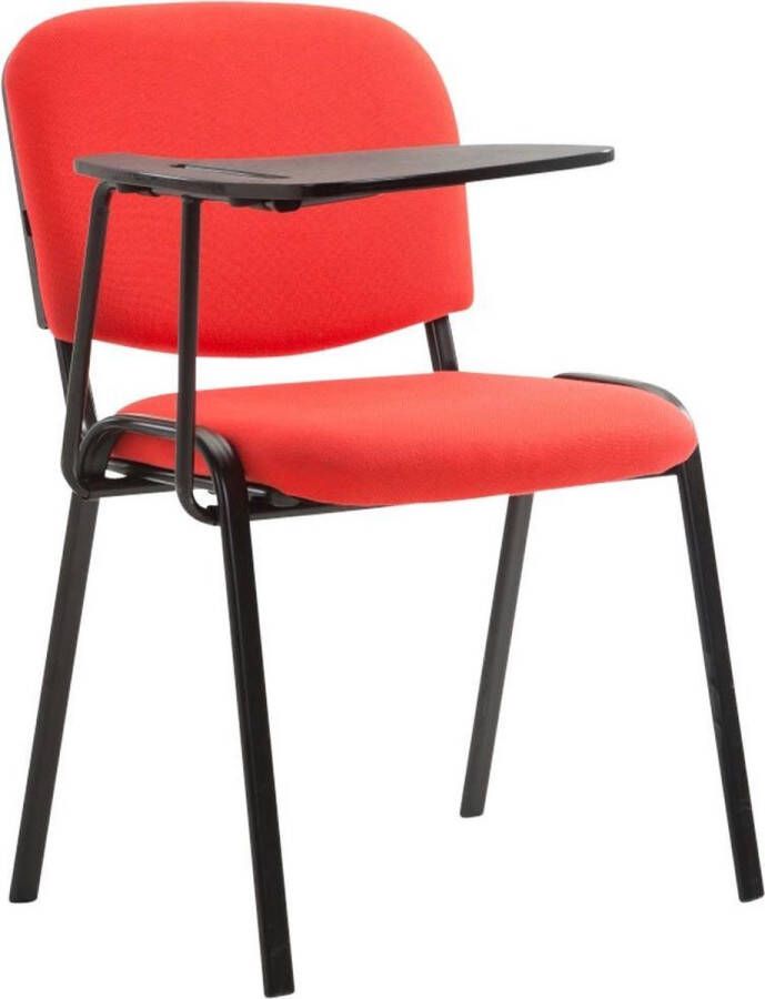 Clp Ken Bezoekersstoel Met klaptafel Stof rood