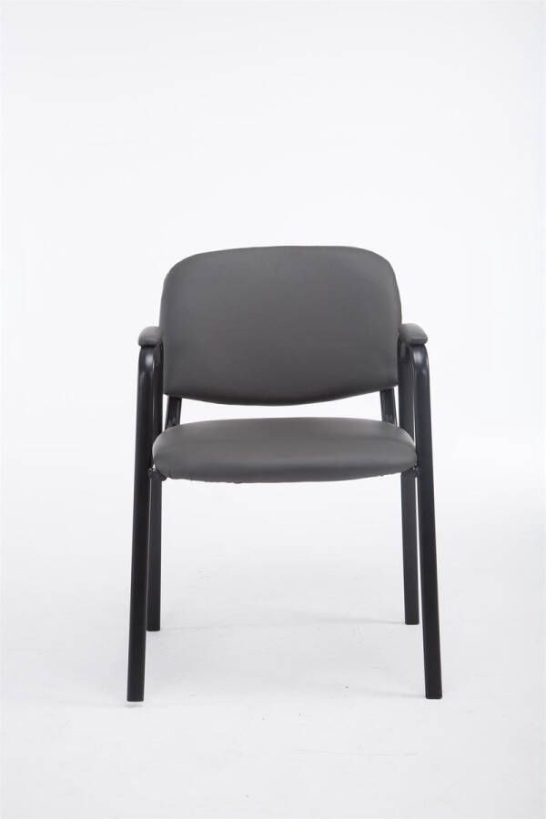 Clp Ken Pro Bezoekersstoel Kunstleer grijs