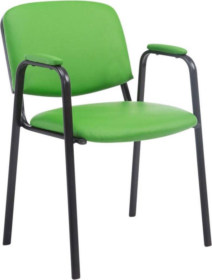 Clp Ken Pro Bezoekersstoel Kunstleer groen