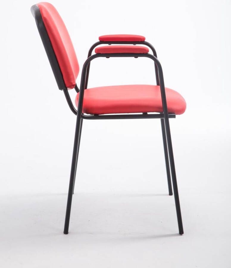 Clp Ken Pro Bezoekersstoel Kunstleer rood