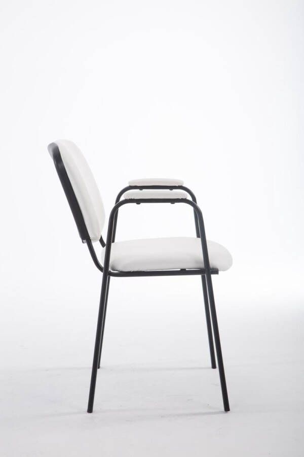 Clp Ken Pro Bezoekersstoel Kunstleer wit