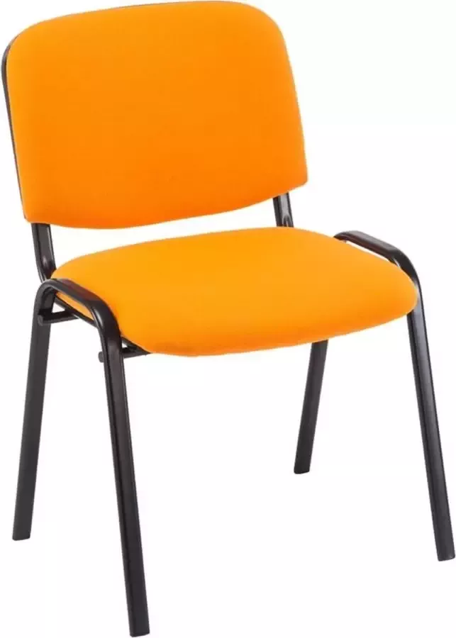 Clp Ken Set van 4 bezoekersstoelen Stof oranje