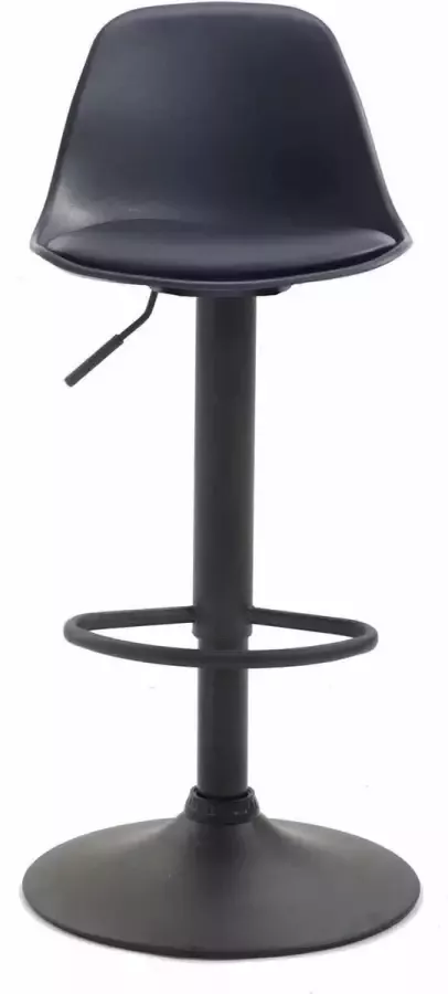 CLP Set van 2 barkrukken Kiel Zwart Frame Kunststof - Foto 2