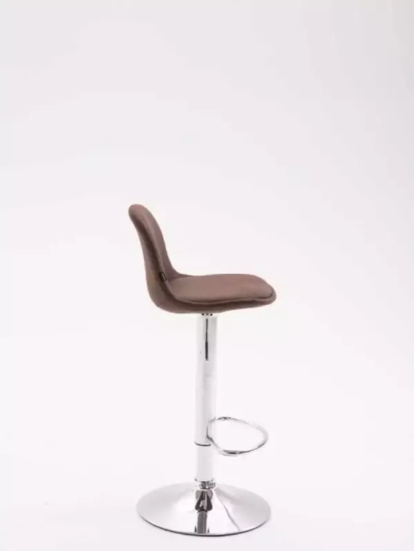 CLP Set van 2 barkrukken Kiel Chroom Frame Stof - Foto 2