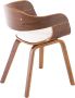 CLP Set van 2 Eetkamerstoelen Kingston Walnoot Frame Kunstleer - Thumbnail 2