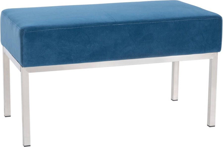 Clp Lamega Bankje Zitbank Binnen Fluweel Velvet blauw 2-zits