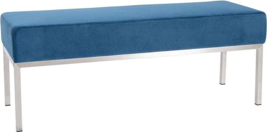 Clp Lamega Bankje Zitbank Binnen Fluweel Velvet blauw 3-zits