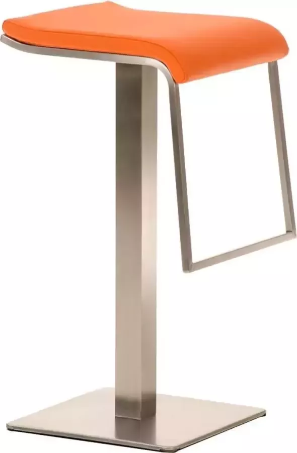 Clp Lameng E85 Barkruk Voetsteun Kunstleer Oranje