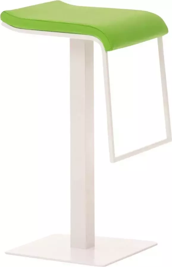 Clp Lameng W78 Barkruk Voetsteun Kunstleer groen