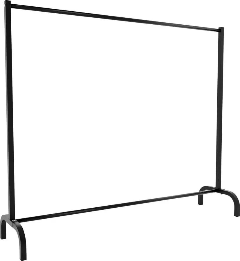 Clp Lara Kledingrek Kledingstandaard Dressboy Metaal zwart 150x38x120 cm