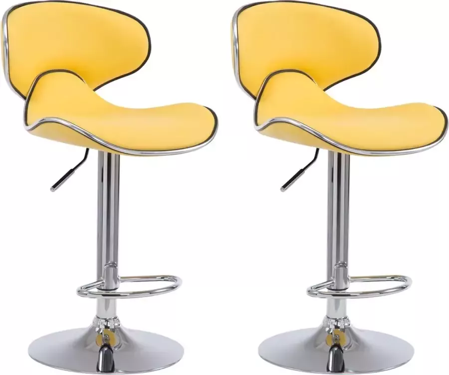 CLP Set van 2 barkrukken Las Vegas V2 Chroom Frame Kunstleer - Foto 1