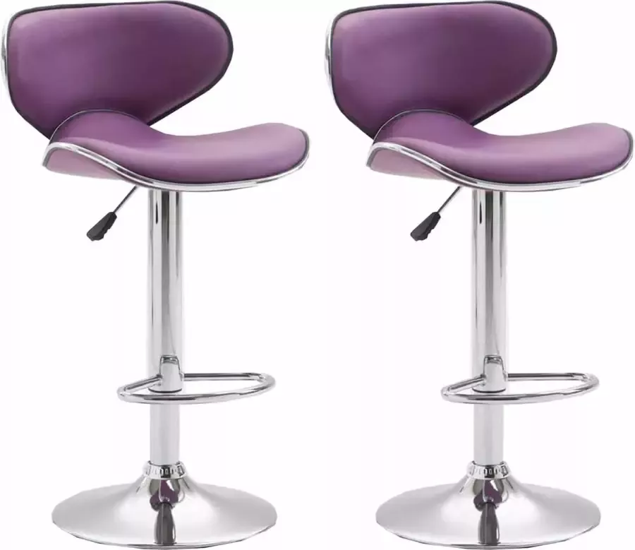 CLP Set van 2 barkrukken Las Vegas V2 Chroom Frame Kunstleer - Foto 1