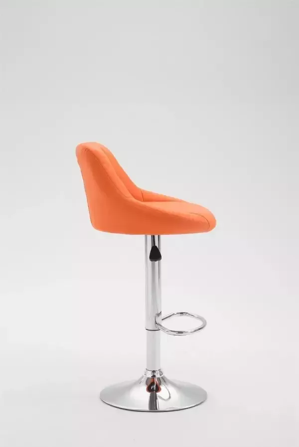 Clp Lazio Set van 2 barkrukken Kunstleer Oranje