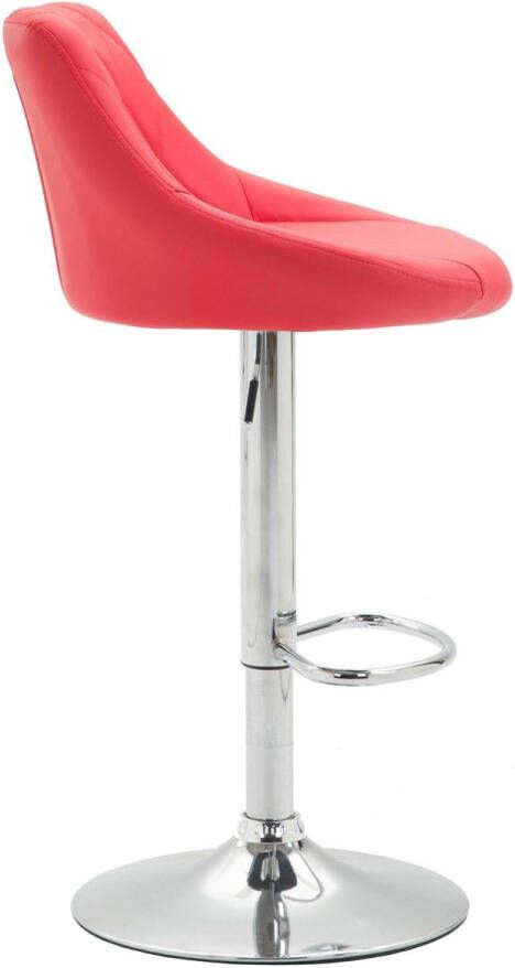 CLP Lazio Set van 2 barkrukken Kunstleer rood