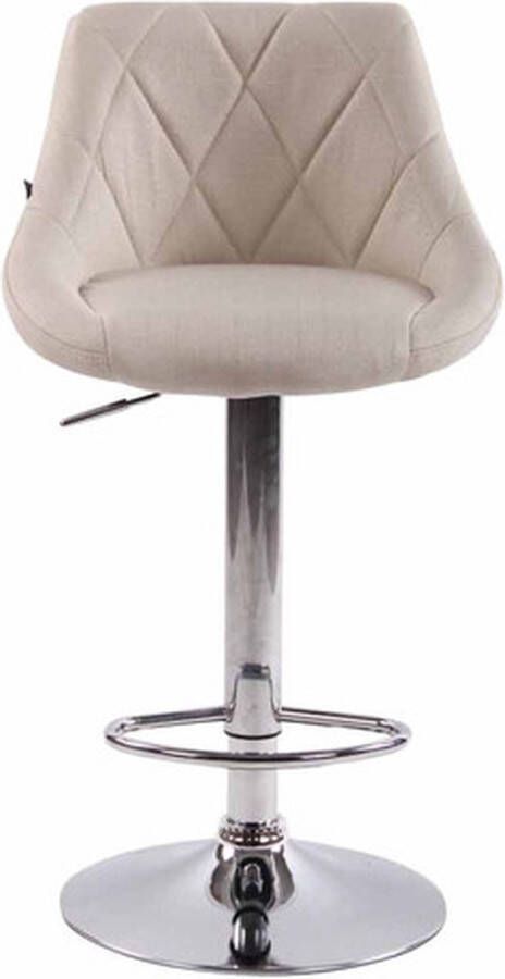 Clp Lazio Set van 2 barkrukken Stof Creme - Foto 2