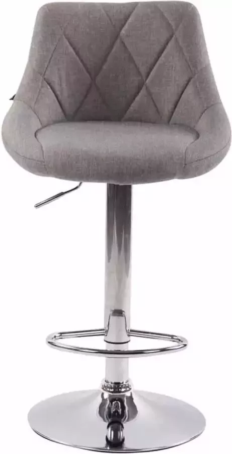 Clp Lazio Set van 2 barkrukken Stof Grijs