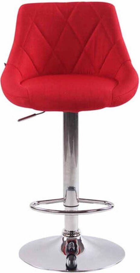 Clp Lazio Set van 2 barkrukken Stof Rood - Foto 2