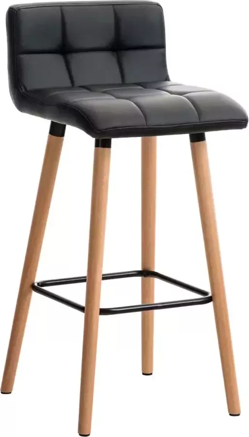 Clp Lincoln Barkruk Kunstleer zwart