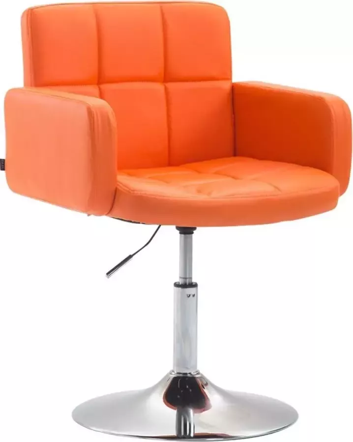 Clp Los Angeles Loungestoel Fauteuil Kunstleer oranje