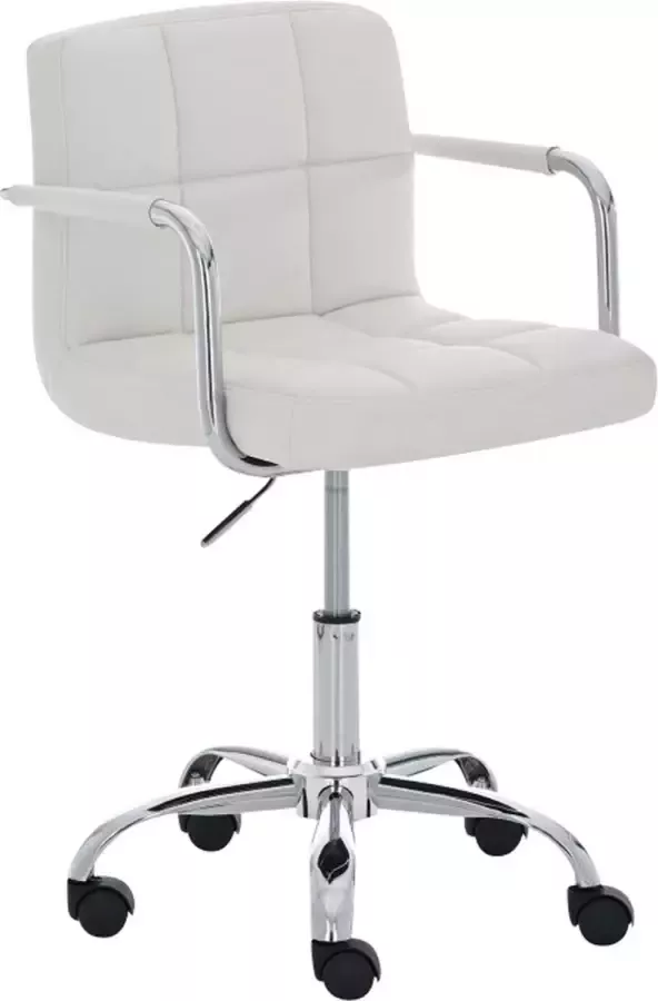 CLP Lucy Bureaustoel Kunstleer wit