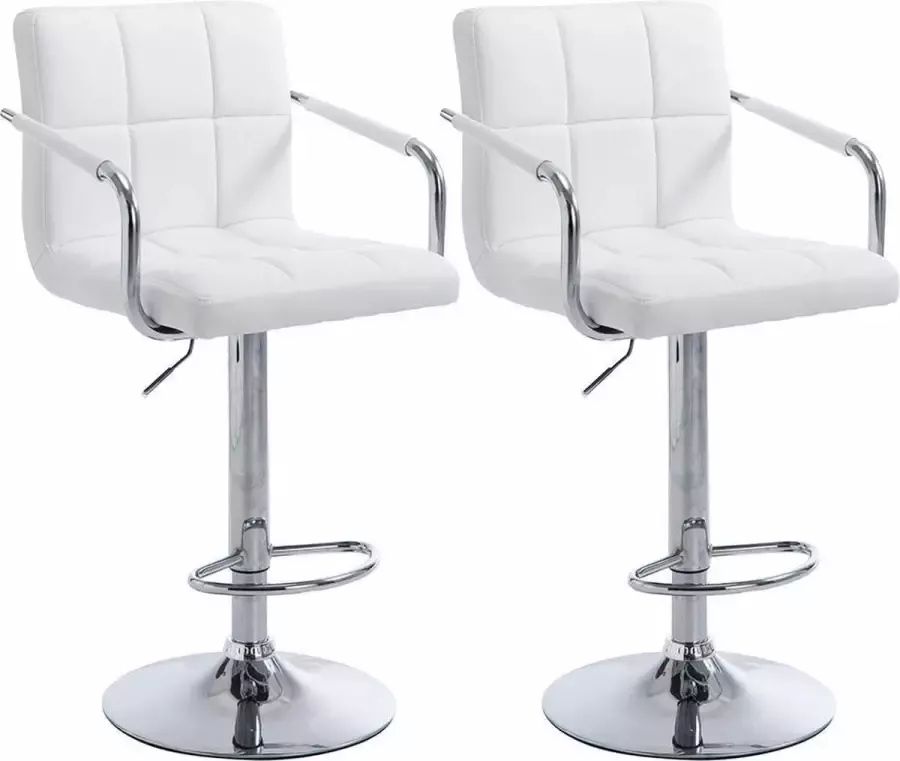 CLP Set van 2 barkrukken Lucy V2 Chroom Kunstleer