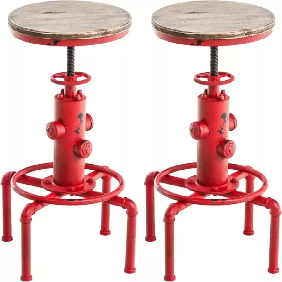 CLP Set van 2 barkrukken Lumos Hout