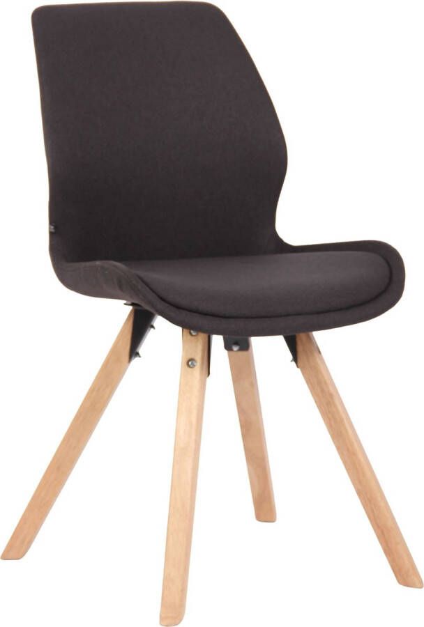 Clp Luna Eetkamerstoel Industrieel Zonder armleuning zwart Stof