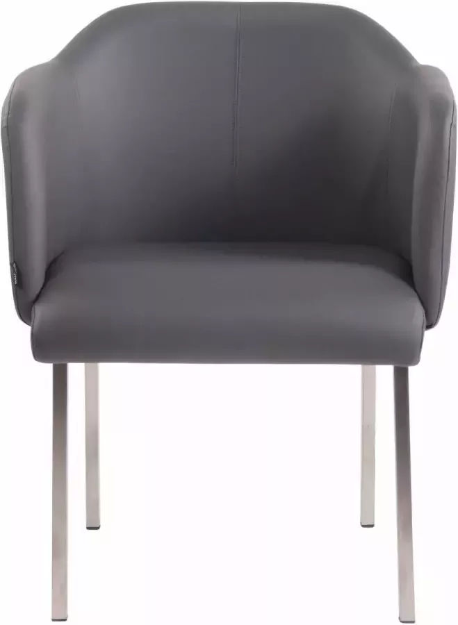 Clp Magnus V2 Eetkamerstoel grijs Imitatieleer