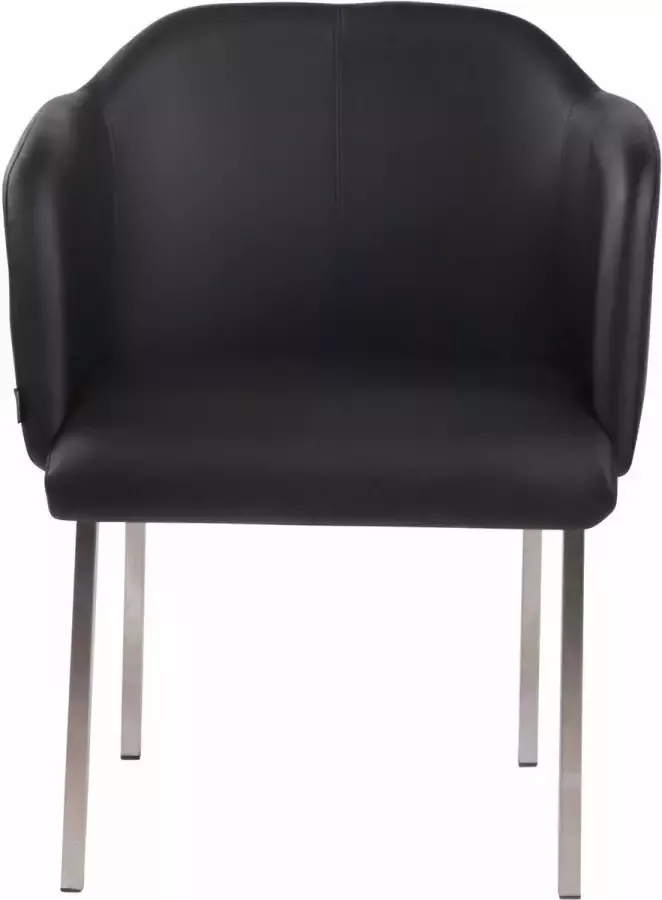 Clp Magnus V2 Eetkamerstoel zwart Imitatieleer