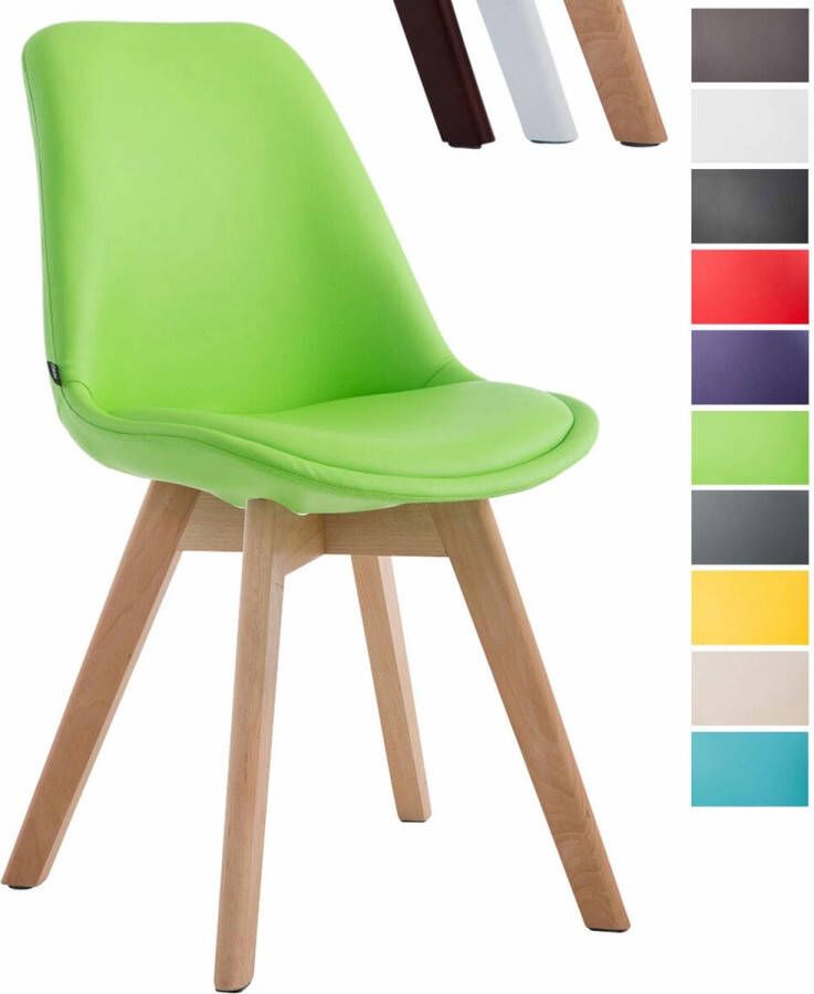 Clp Manado Eetkamerstoel Kunstleer groen natura