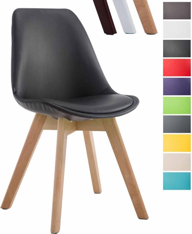 Clp Manado Eetkamerstoel Kunstleer zwart natura - Foto 1