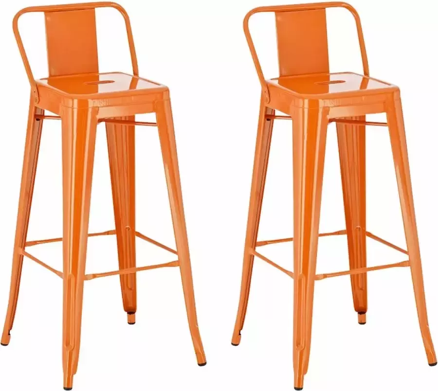 Clp Mason Set van 2 barkrukken oranje - Foto 1