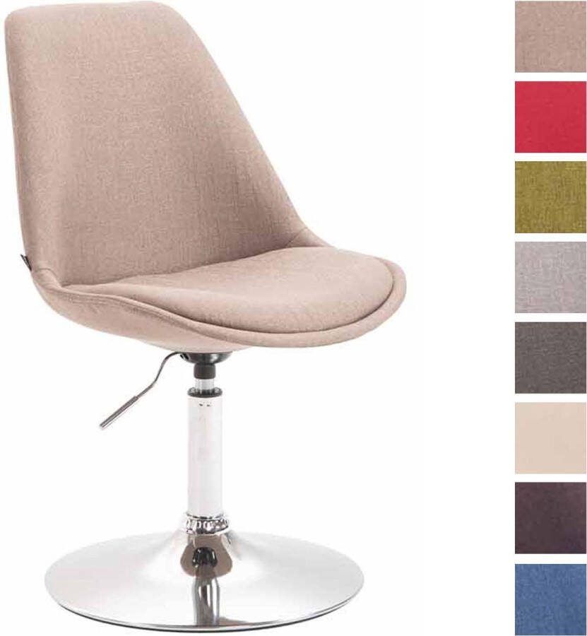 Clp Maverick Eetkamerstoel Stof taupe chroom