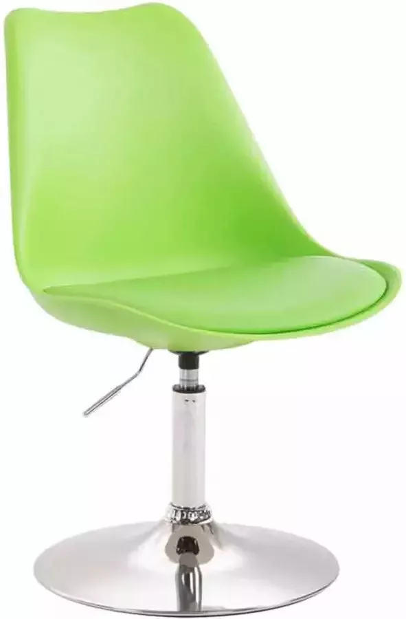 Clp Maverick Set van 4 Eetkamerstoelen Kunststof groen chroom