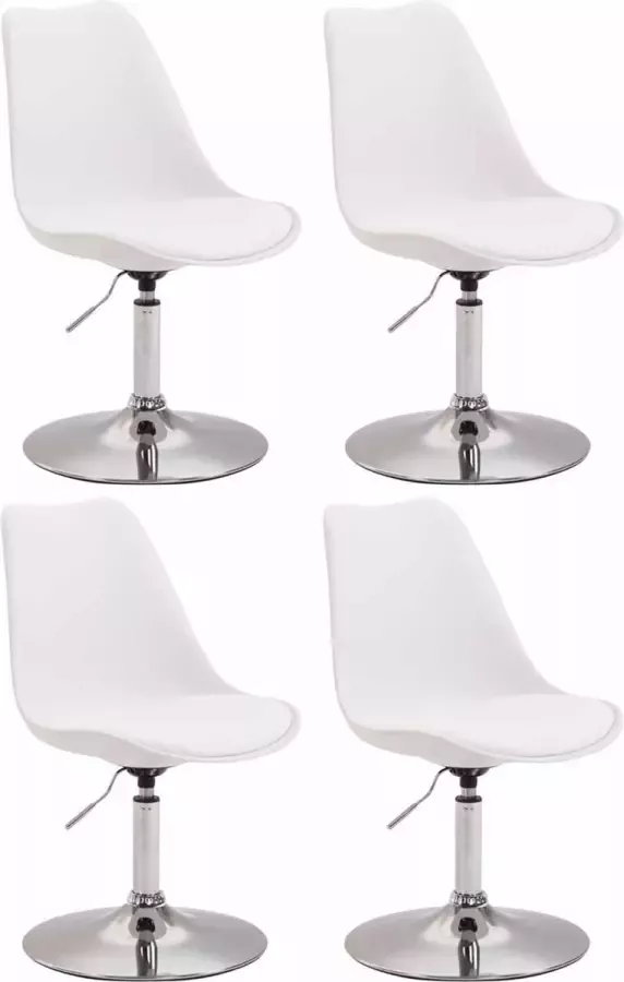 CLP Set van 4 eetkamerstoelen Maverick Chroom frame Kunststof