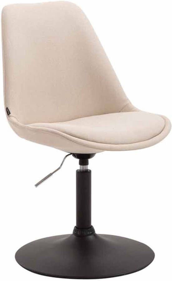 Clp Maverick Set van 4 Eetkamerstoelen Stof creme zwart